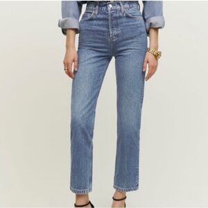 Reformation Everyday Jean Merida high rise tapered leg women 24